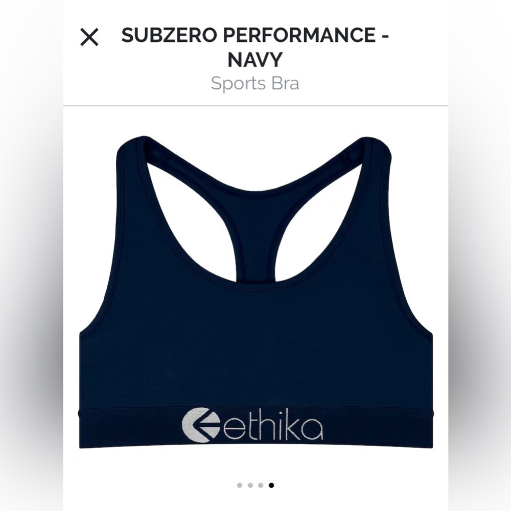 SUBZERO PERFORMANCE - NAVY Sports Bra Size XL